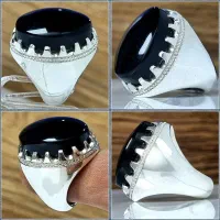 انگشتری عقیق مزین به کل قران|بدلیجات|تهران, آزادشهر|دیوار