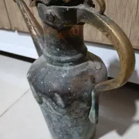 آفتابه مسی سالم و بسیار قدیمی و عتیقه