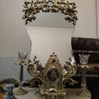 آینه شمعدان و ساعت