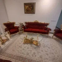 مبل چوب راش ورق طلایی|مبلمان خانگی و میز عسلی|تهران, سبلان (لشگر)|دیوار