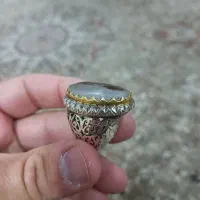 دستبند و انگشتر نقره کار دست