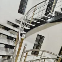 نرده استیل سه خط تک پایه و جفت پایه۳۰۴|خدمات پیشه و مهارت|ایرانشهر, |دیوار