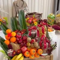 چیدمان یلدایی عروس