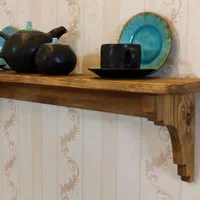 شلف کلاسیک، شلف چوبی، تمام چوب روسی،طبقه کتابخانه|کتابخانه، شلف، قفسه‌های دیواری|مشهد, امیریه|دیوار