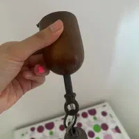 ساعت دو رو و لوستر چوبی|لوستر و چراغ آویز|پردیس, فاز ۲|دیوار