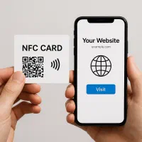 طراحی سایت و لینک اختصاصی روی کارت NFC + QR Code