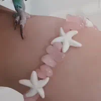 دستبند سنگ طبیعی رز کوارتز|جواهرات|قم, براسون|دیوار