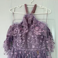 پیرهن رنگ یاسی پرکار