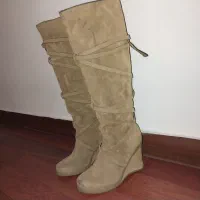 چکمه بلند جیر شتری رنگ خارجی|کیف، کفش، کمربند|تهران, مرزداران|دیوار