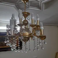 لوستر برنج ۱۵شاخه|لوستر و چراغ آویز|ری, تقی آباد|دیوار