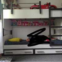 تخت دوطبقه جنس چوب بسیارمحکم