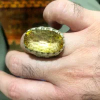 انگشتر دستساز سیترین طبیعی درشت|جواهرات|تهران, هفت حوض|دیوار