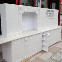 کابینت آشپزخانه با فلز وام دی اف ممبران|مصالح و تجهیزات ساختمان|تویسرکان, |دیوار