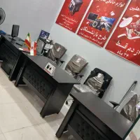 میز صندلی اداری صندلی جک دار قابل تنظیم ارتفاع...