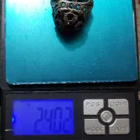 انگشتر یاقوت ۹جواهر با ۹تیک یاقوت اصلی معدنی