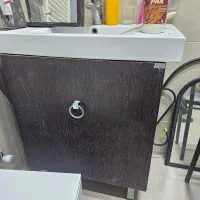 ست اینه و کشو مشکی بدون روشویی