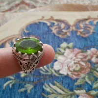 انگشتر زبرجد و یاقوت برمه