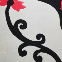 فرش فانتزی 9متری بدون ایراد وتمیز