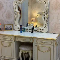 سرویس خواب دو نفره طرح کلاسیک + دو عدد اباژور|تخت و سرویس خواب|تهران, تهرانسر غربی|دیوار