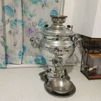 سماور گازی ۱۰ لیتری طرح برجسته