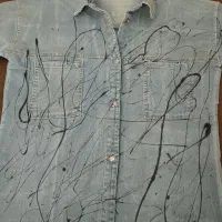 شومیز مانتو زنانه جین زخیم