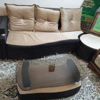 مبل راحتی L دست دوم ۹نفره|مبلمان خانگی و میز عسلی|اصفهان, عطار نیشابوری|دیوار