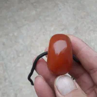 مهره باستانی کهربای کهنه قدمت دار