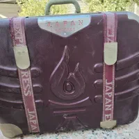 چمدان کوچک وبزرگ رنگ طوسی وزرشکی