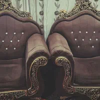 مبل قهوه‌ای سوخته|مبلمان خانگی و میز عسلی|شهرکرد, |دیوار