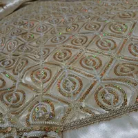 روتختی ساتن عروس پولک دوزی شده نو|سرویس روتختی|اصفهان, شهرک امام خمینی|دیوار