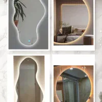 آینه چراغ دار (بک لایت) با تنوع طرح و ضمانت تعویض|آینه|شیراز, مسلم|دیوار