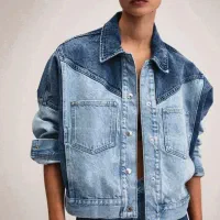 کت جین دو رنگ