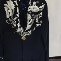 لباس مجلسی زنانه کوتاه سایز 46کت سارفون مشکی|لباس|داران, |دیوار