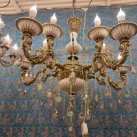 لوستر نگارین|لوستر و چراغ آویز|برخوار, |دیوار