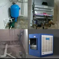 نصب پمپ ومخازن آب.وکولر. تاسیسات ساختمان. شیرالات