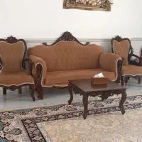 مبل ۷نفره در حد نو و میز غذاخوری ۶نفره با ۴ صندلی|مبلمان خانگی و میز عسلی|شهرکرد, |دیوار