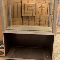 ویترین پیشخوان کانتر فروشگاهی شیشه ای