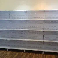 قفسه با متراژ بالا، پیچی، طوسی، سوپری|فروشگاه و مغازه|بروجن, |دیوار