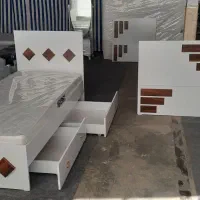 تختخواب یک نفره مدل آرکا|تخت و سرویس خواب|باسمنج, |دیوار