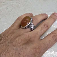 انگشتر عقیق نقره