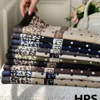 روسری نخی قواره ۱۰۰ با طرحبندی و رنگبندی متنوع