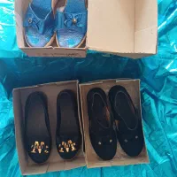 دوجفت کفش عروسکی دیک جفت صندل مجلسی|کیف، کفش، کمربند|یاسوج, |دیوار