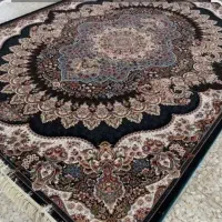 ۲ عدد فرش ۹ متری ارکیده زمینه سرمه ای|فرش|ری, شهرک نظامی|دیوار