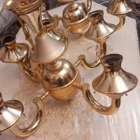 دو عدد لوستر برنجی