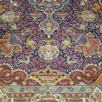 فرش ۱۲ متری  کارکرد  نسل به نسل رسیده قدیمی|فرش|میانه, |دیوار