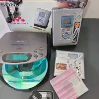 ست کلکسیون واکمن md وکاست cd