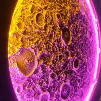 ماه شب خاب برجسته تکسچر