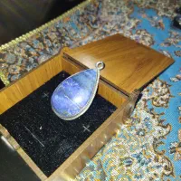 گردن آویز نقره کاملا دستساز لاجورد|جواهرات|ارومیه, |دیوار