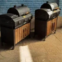 مدل رنگ تمام استاتیک کوره کبابپز باربیکیو گازی شلف