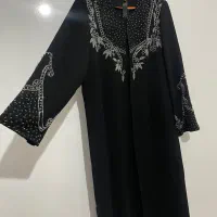 مانتو سایز بزرگ جواهر دوزی شده کار شده